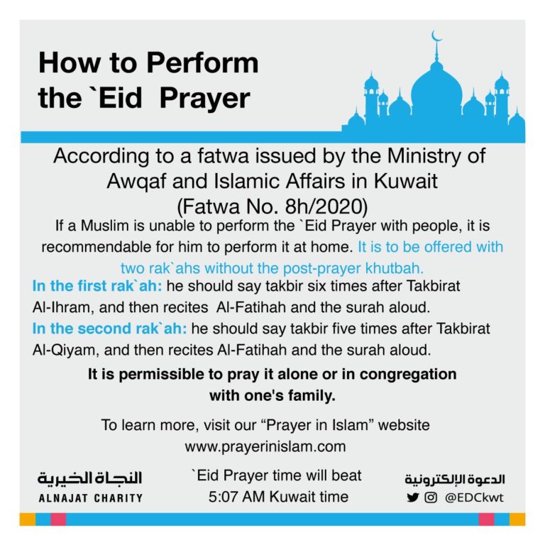 How to Pray Eid Al-Fitr at Home during the Lockdown?