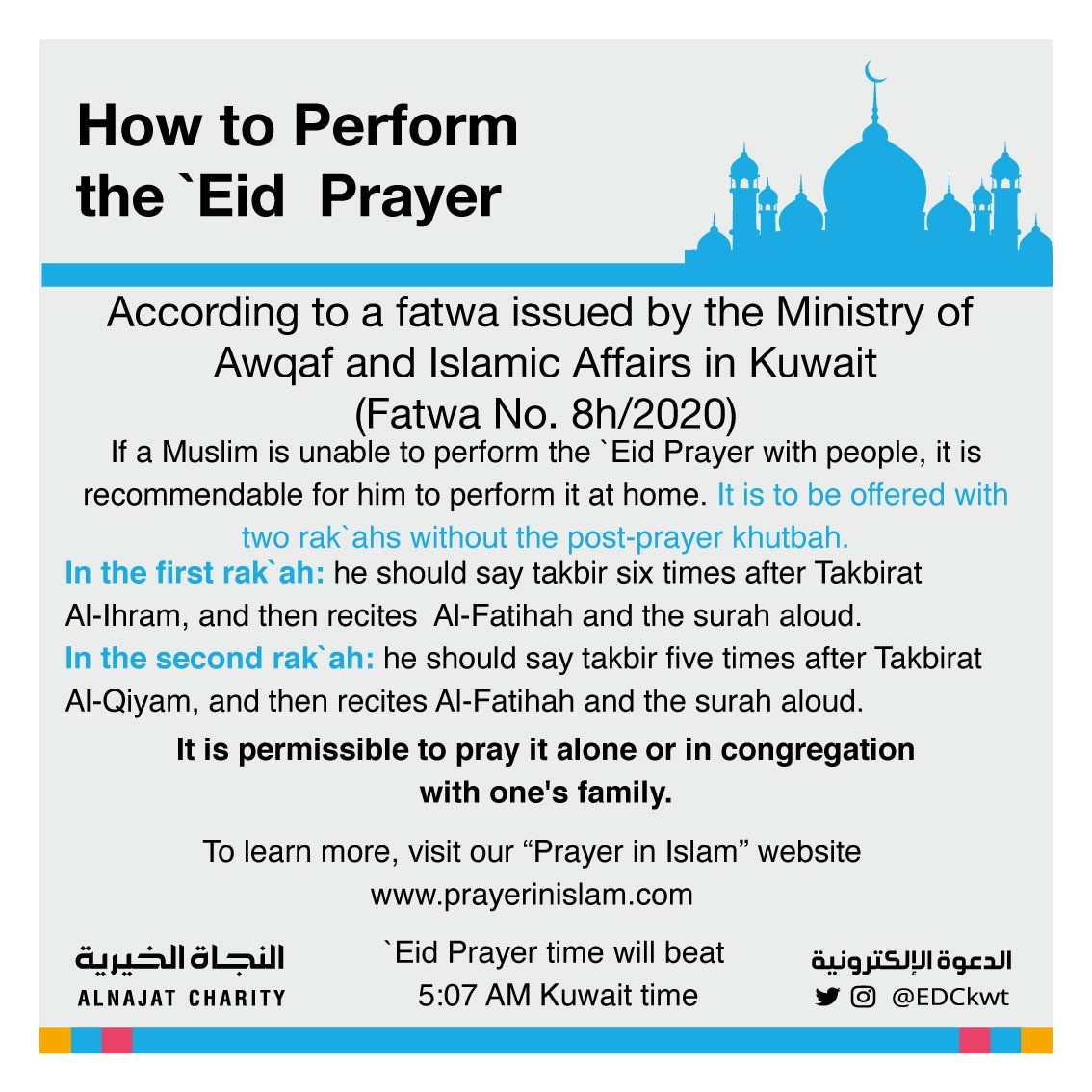 How to Pray Eid AlFitr at Home during the Lockdown? My Islam Guide